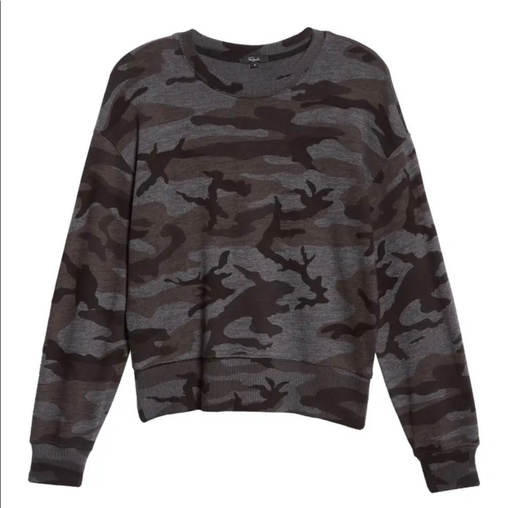 Rails Ramona Ribbed Camo Sweatshirt